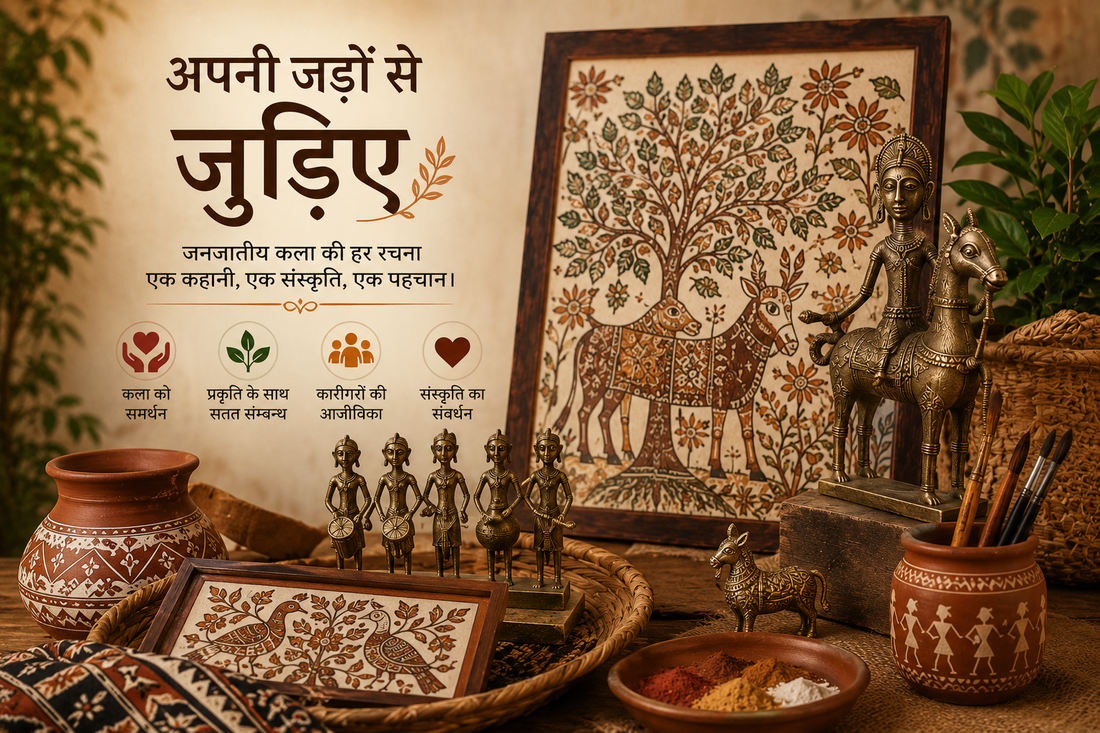 अपनी जड़ों से जुड़िए: जनजातीय कला के माध्यम से भारतीय संस्कृति को जीवंत रखें
