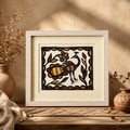 Sohrai Premium Art | Handcrafted Tribal Wall Art | 25 × 22 cm